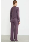 Sementa 76438 Yarım Düğmeli Cep Detaylı Pijama Takım