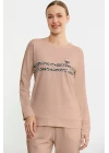 Sementa 76446 Leopar Çizgili Jogger Pijama Takım