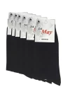 Siyah Erkek  Çorabı Tek- May Komet 6 Lı