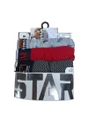 Star 105 Desenli Jakar Erkek  3lü Kemer Boxer