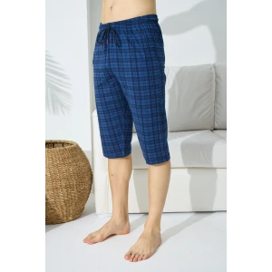 195 Erkek  Ekose Tek Kapri Şort