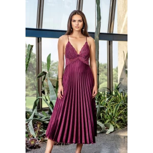 7115 Bayan Uzun Saten Gecelik