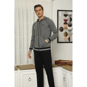 7208 Erkek  Kapişonlu Eşofman Takım