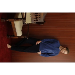 7306 Midi Yaka Polar Uzun Kol Pijama Takım