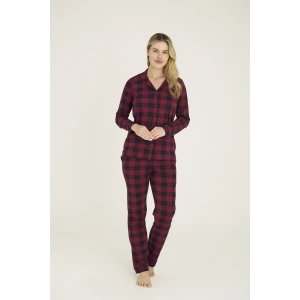 9209-k Kadın Apaj Yaka Pijama Takım