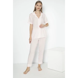 Alın A301 Bayan Kısa Kol Viscon Pijama Takımı