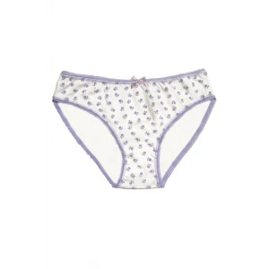 Berrak Kadın İçin Beyaz Kurdele Detaylı Bikini Kod 11104