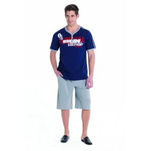 Berrak Yazlık Baskılı Erkek  Ev Giyim