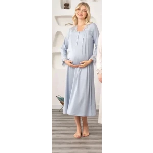 Bone 5911 Kadın Lohusa Müslim Yaka Gecelik