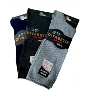 Emre Erkek Diyabetik Bambu Çorap 12 Adet