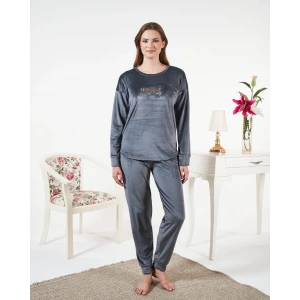 Estiva 25381 Uzun Kol Kadife Pijama Takımı
