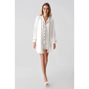 Freshness 324 Kadın 4lü Sabahlıklı Şorlu Pijama Takımı