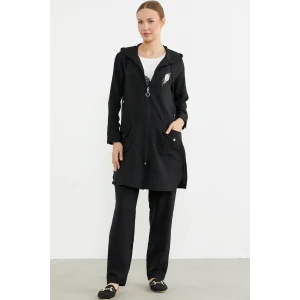 Sementa 76473 Büyük Beden Keten Görünümlü Üçlü Takım