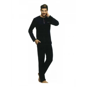 Us Polo 17384 Erkek  Uzun Kol Pijama Takımı