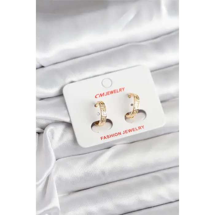 14K Gold Renk Kaplama CM Kadın Küpe