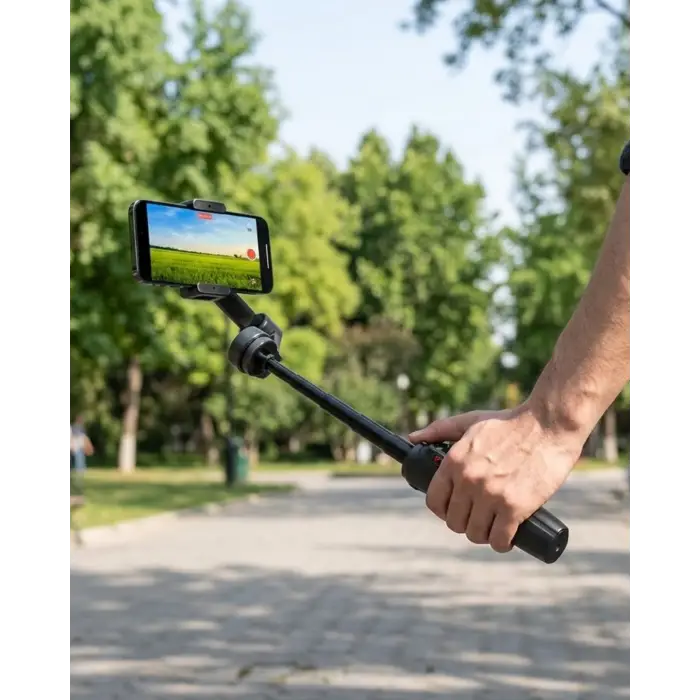 3 Axis Telefon Gimbal Stabilizer Video Çekim Sabitleyici
