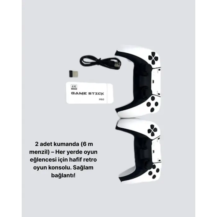 3D ve 4K Görüntü Kaliteli Çok Oyunculu Retro Oyun Konsolu
