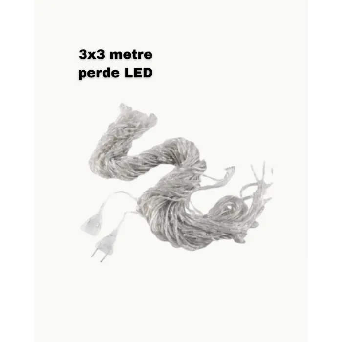 3x3 LED Işık Perdesi Şelale Model İç Dış Mekân Dekorasyonu