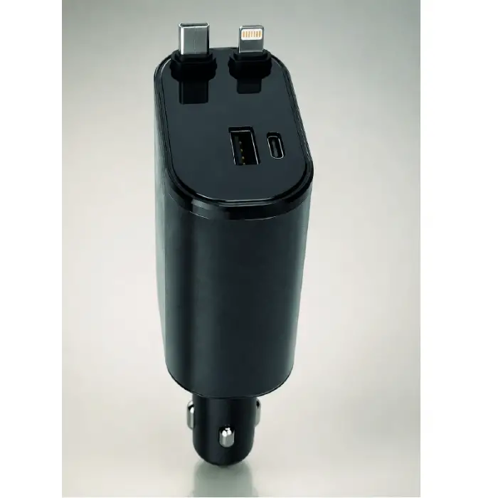 4 Cihazı Aynı Anda Şarj Eden Araç Şarj Cihazı USB-A, USB-C, Type-C ve Lightning Destekli