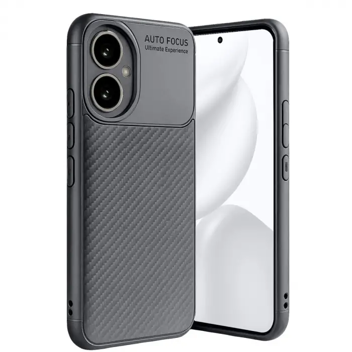 400 Kılıf Auto Focus Karbon Kapak - Gri