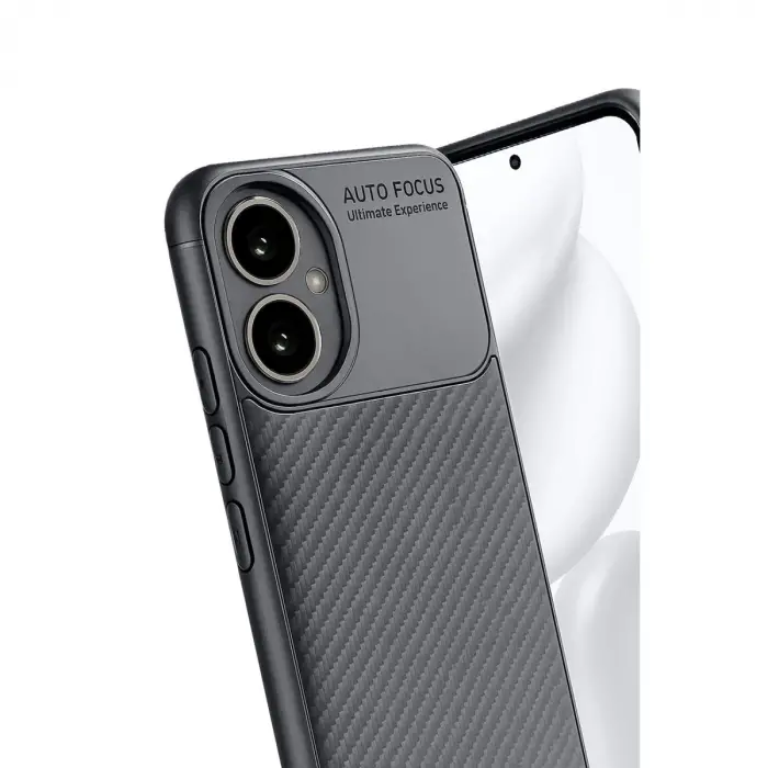 400 Kılıf Auto Focus Karbon Kapak - Gri