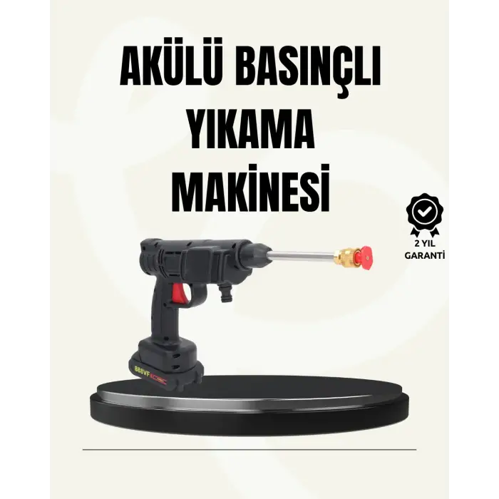 48V Şarjlı Basınçlı Yıkama Makinesi Kablosuz Su Tabancası