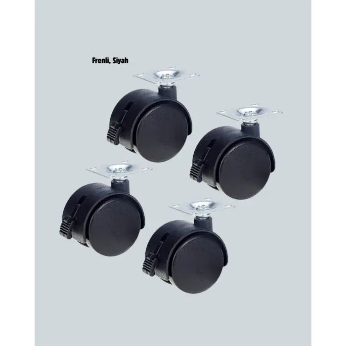 4’lü Kilitli Tekerlek Ayak 4 cm Sessiz ve Dayanıklı