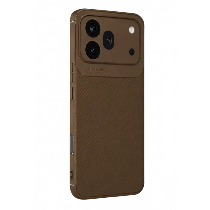 600 Pro Auto Focus Karbon Kapak - Kahverengi