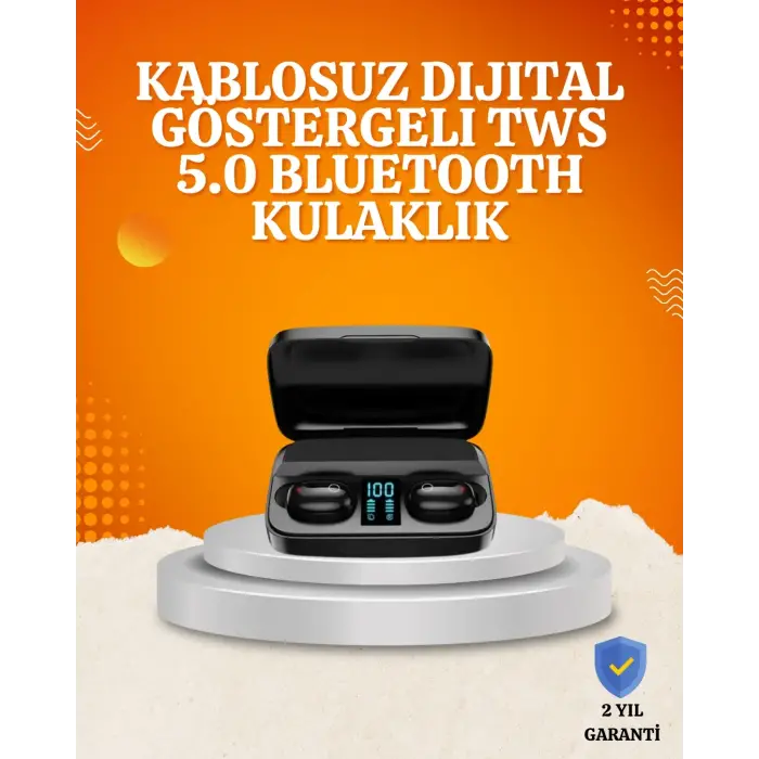 1800 mAh Güçlü Şarj Kutusu ile Bluetooth Kulaklık Seti