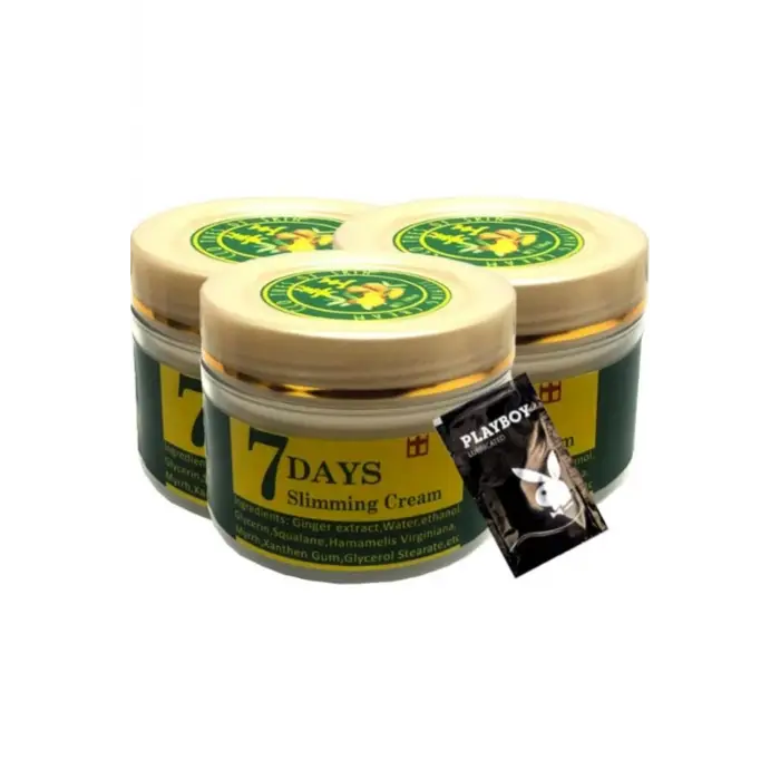 7 Days Ginger 3lü Adet Miracle Slimming Cream Kremi  100 ml + 1 Adet Jel Hediyeli
