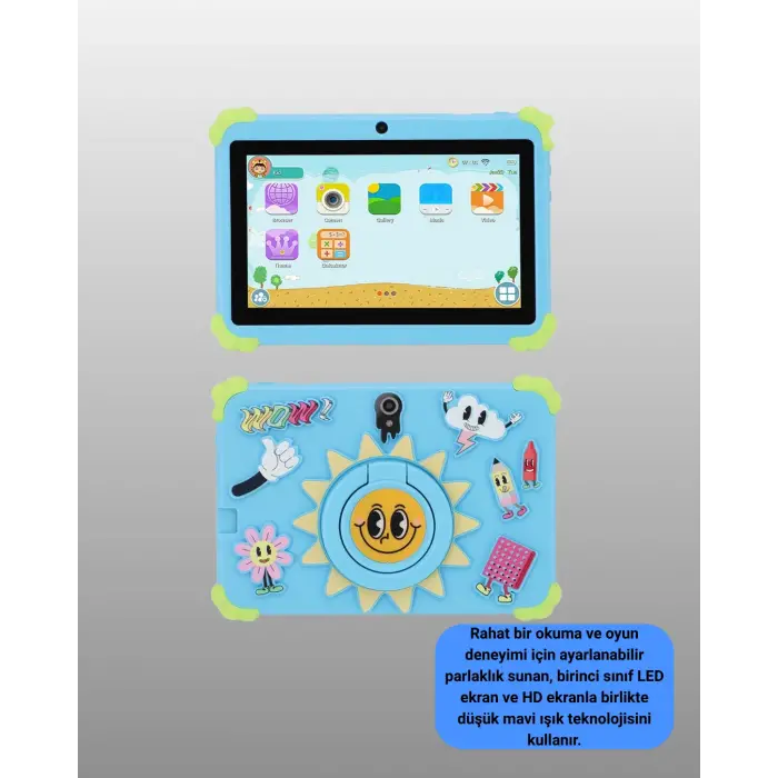 7 İnç Android Tablet WiFi Bluetooth ve Çift Kamera Destekli