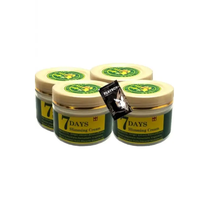 7Days 4lü Adet Ginger Miracle Slimming Cream Kremi  100 ml + 1 Adet Jel Hediyeli
