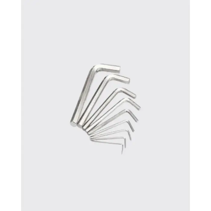 9 Parça Kısa Tip Alyan Seti Isıl İşlemli Profesyonel Kullanım