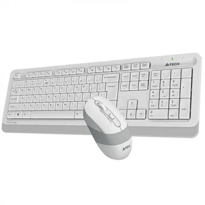 A4 TECH FG1010 BEYAZ Q MM 2.4G KABLOSUZ KLAVYE MOUSE SET