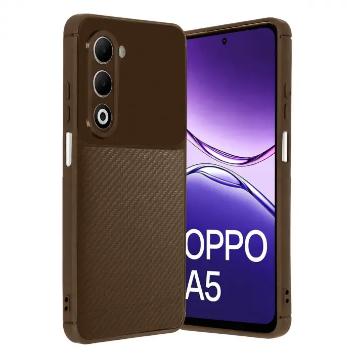 A5 4G Auto Focus Karbon Kapak - Kahverengi