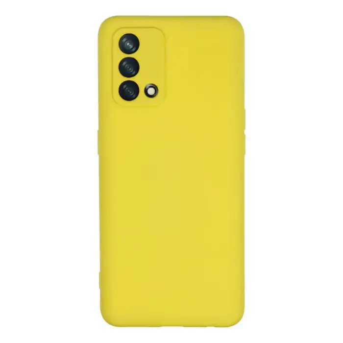 A74 4G Kılıf Nano içi Kadife Silikon - Sarı