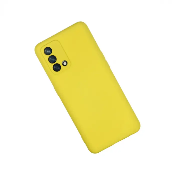A74 4G Kılıf Nano içi Kadife Silikon - Sarı