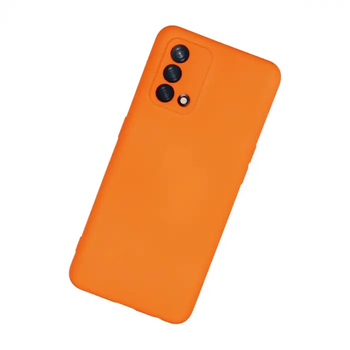 A74 4G Kılıf Nano içi Kadife Silikon - Turuncu