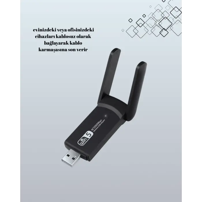 AC1200 USB WiFi Adaptör