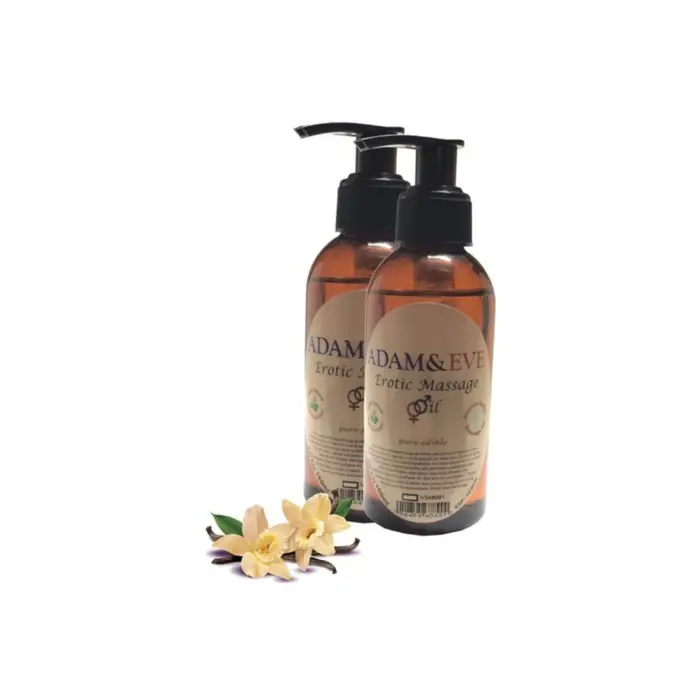 Adam & Eve Vanılla Massage Oil 2 Adet Vanilya Aromalı Vücut Masaj Yağı