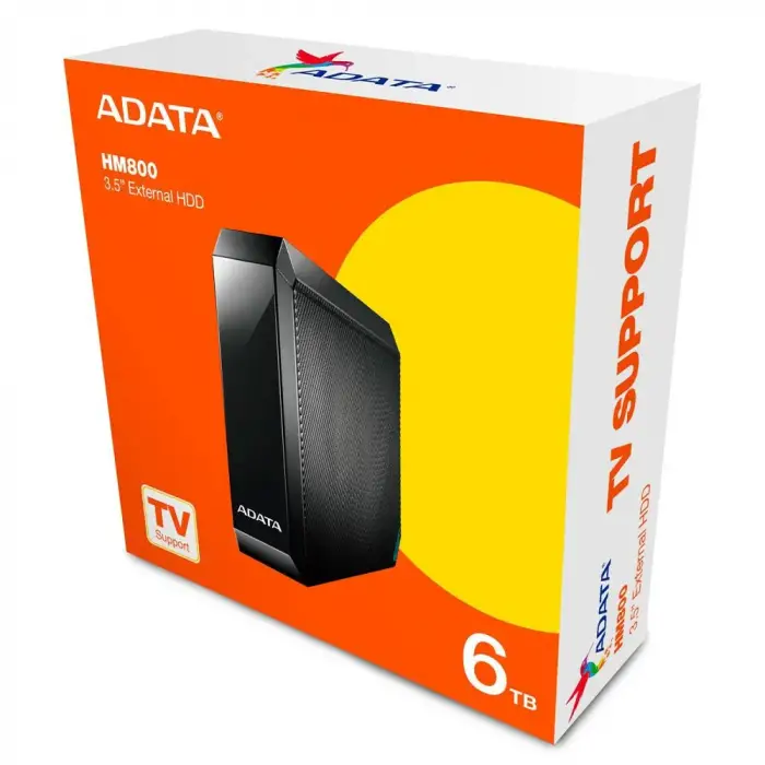 Adata 6Tb HM800 3.5 Usb 3.2 Gen1 (max.5Gbps) Siyah Harici Harddisk