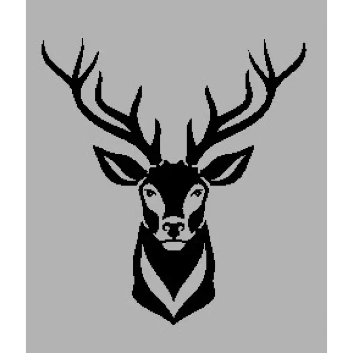 Ahşap İşleme Duvar Süsü- Ceylan Başı 30 cm x 50 cm