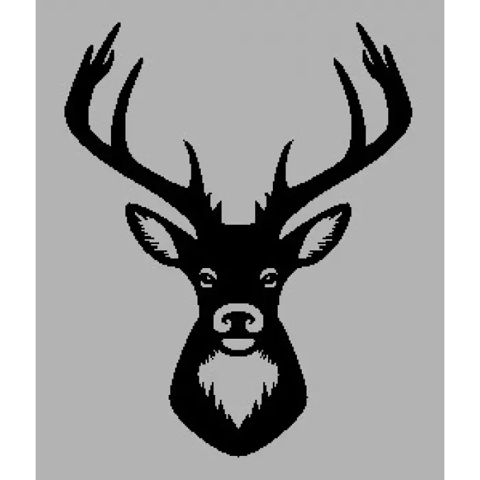 Ahşap İşleme Duvar Süsü- Ceylan Başı 30 cm x 50 cm