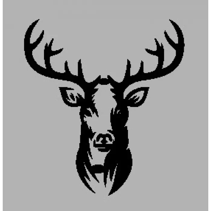 Ahşap İşleme Duvar Süsü- Ceylan Başı 30 cm x 50 cm