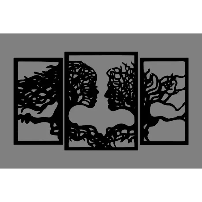 Ahşap İşleme Duvar Süsü- Tablo - 50 cm x 30 cm