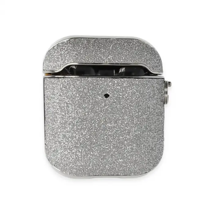 Airpods 2 (2.nesil) Spell Simli Kılıf - Gümüş