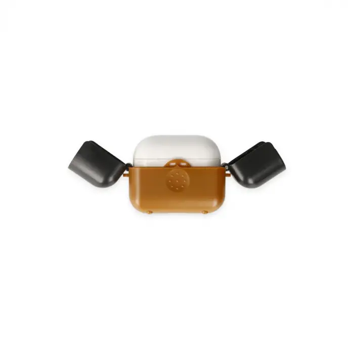 Airpods 3 (3.nesil) Basmalı Kılıf - Kahverengi-Siyah