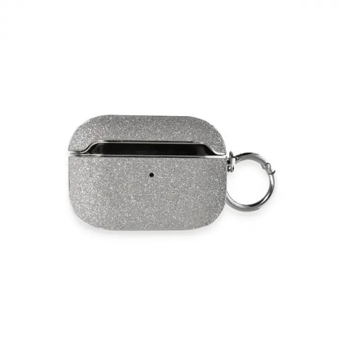 Airpods Pro (1.nesil) Spell Simli Kılıf - Gümüş