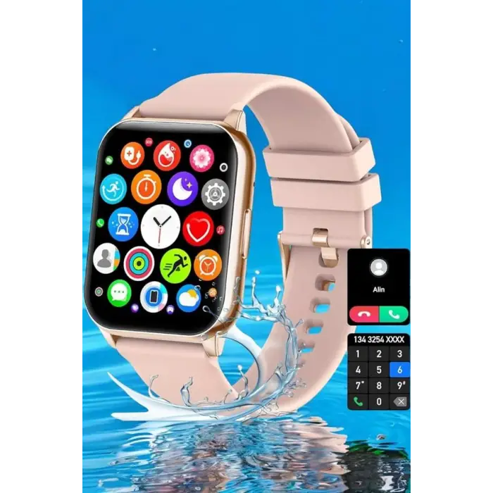 Akıllı Saat Amoled Ekran 3 Kordonlu Aksesuar Hediyeli Sesli Görüşme