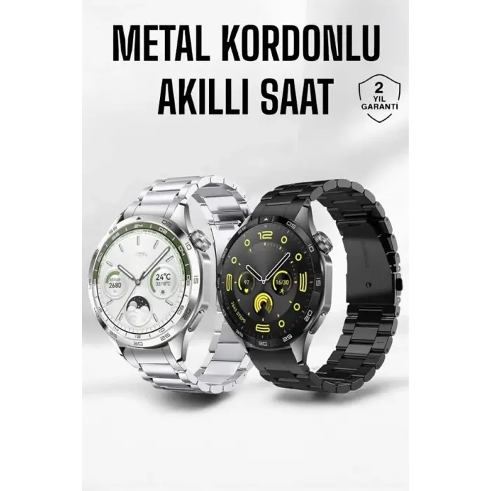 Akıllı Saat Bildirim Görme Amoled Ekran GPS Uyumlu Sesli Görüşme
